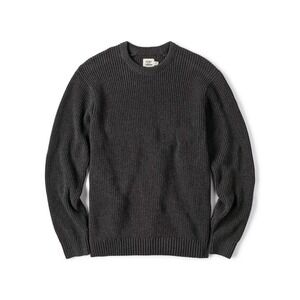 Men's Flint And Tinder Bolinas Recycled Cotton Crewneck Sweater Charcoal Grey XS